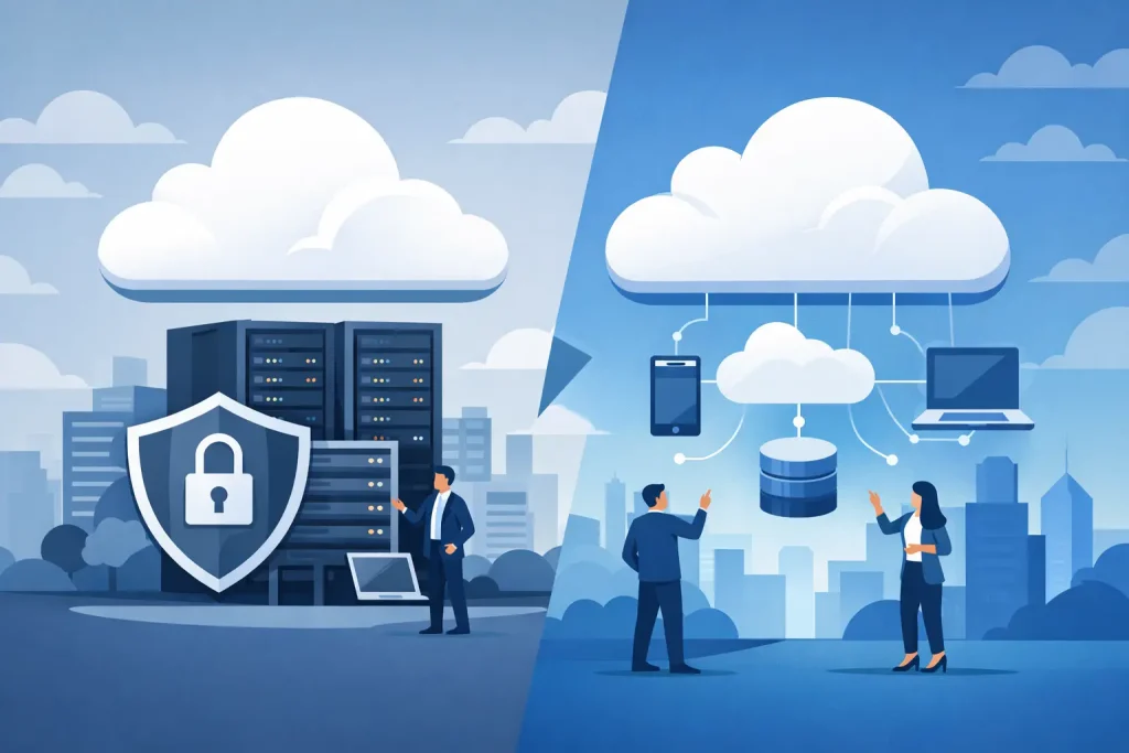 Cloud privada vs cloud pública: qual escolher?